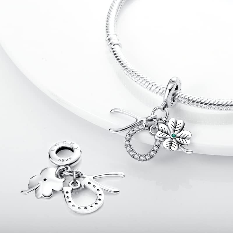 CYCUFF Store 925 Sterling Silver Charms Suitable for Charm Necklaces, Bracelet Pendants Beads Jewellery Gift for Women Family Friends - Image 1